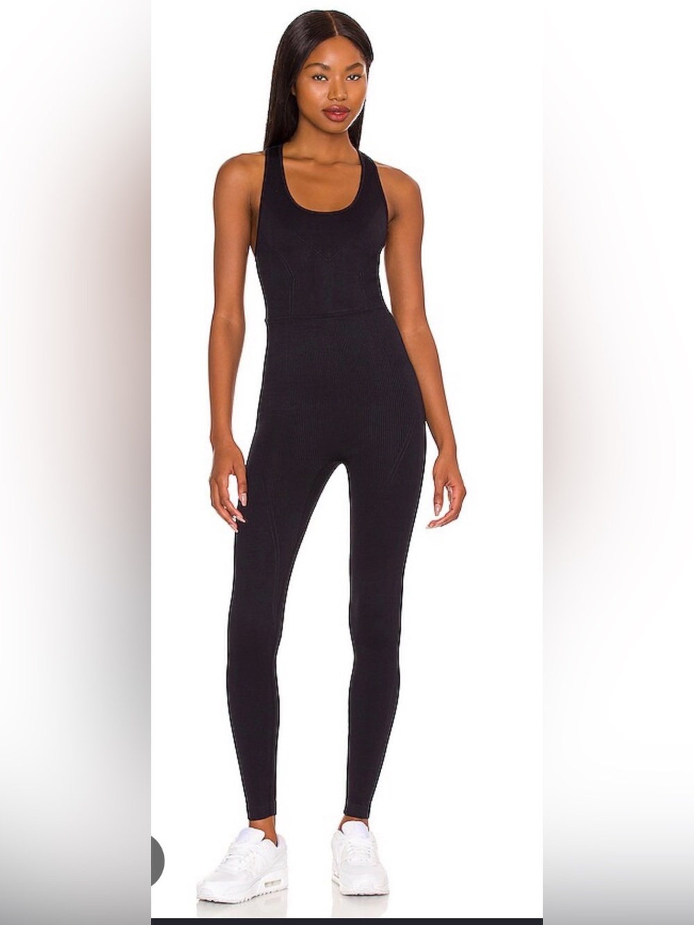 Alala Flow Jumpsuit in Black Athletics Casual Yoga Workout Street , size M